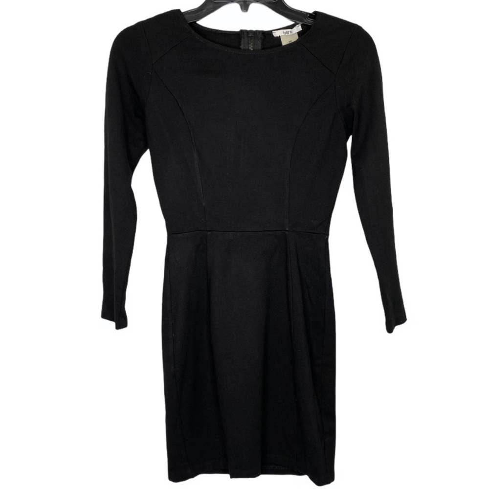 Bar III Womens Bodycon Dress Black Size S
